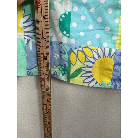 VTG Lily Pulitzer floral spring‎ cottage core halter dress sz M - Picture 6 of 7